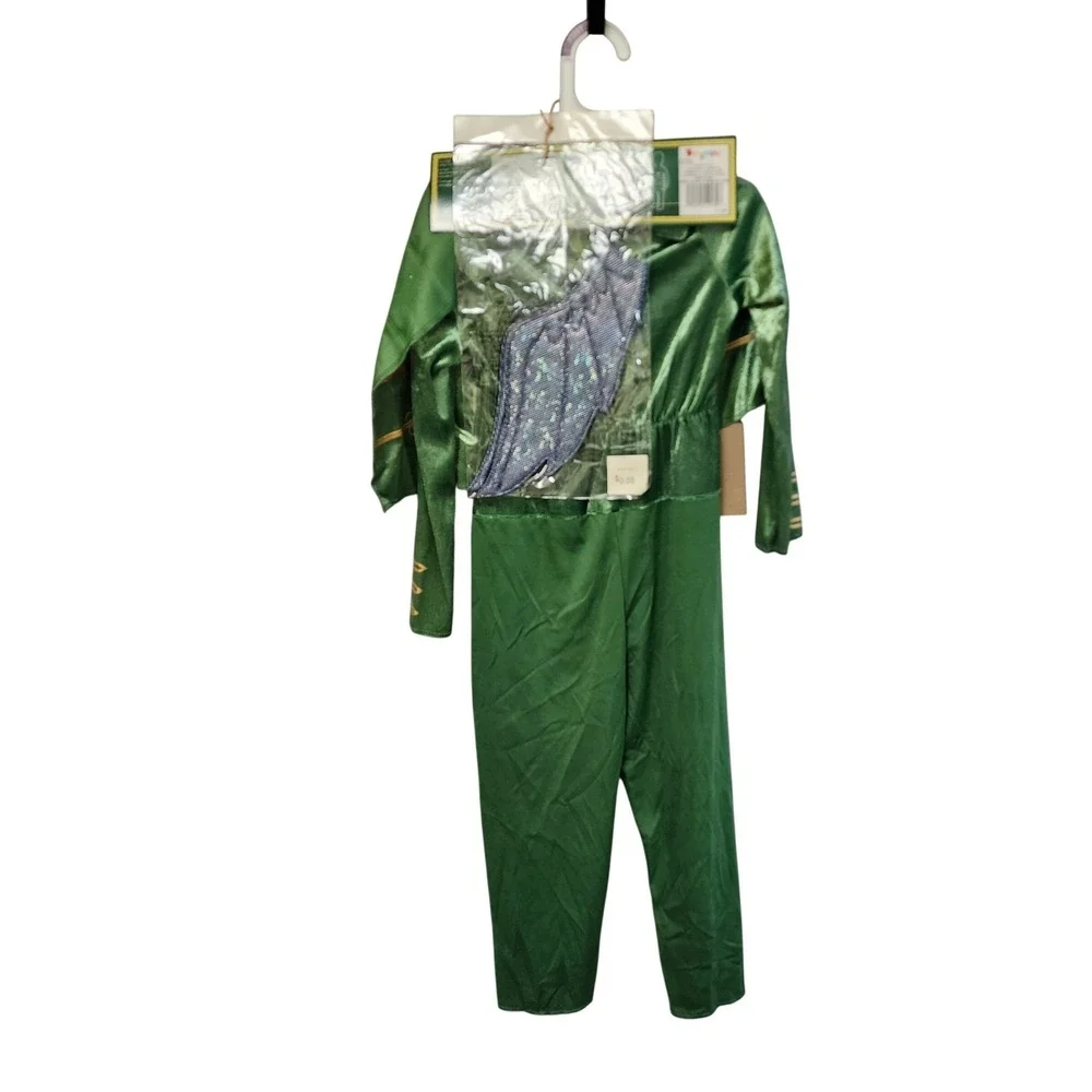 Disguise Wicked Movie Flying Monkey Toddler Costume Green Jumpsuit Wings 3T-4T - Picture 2 of 7